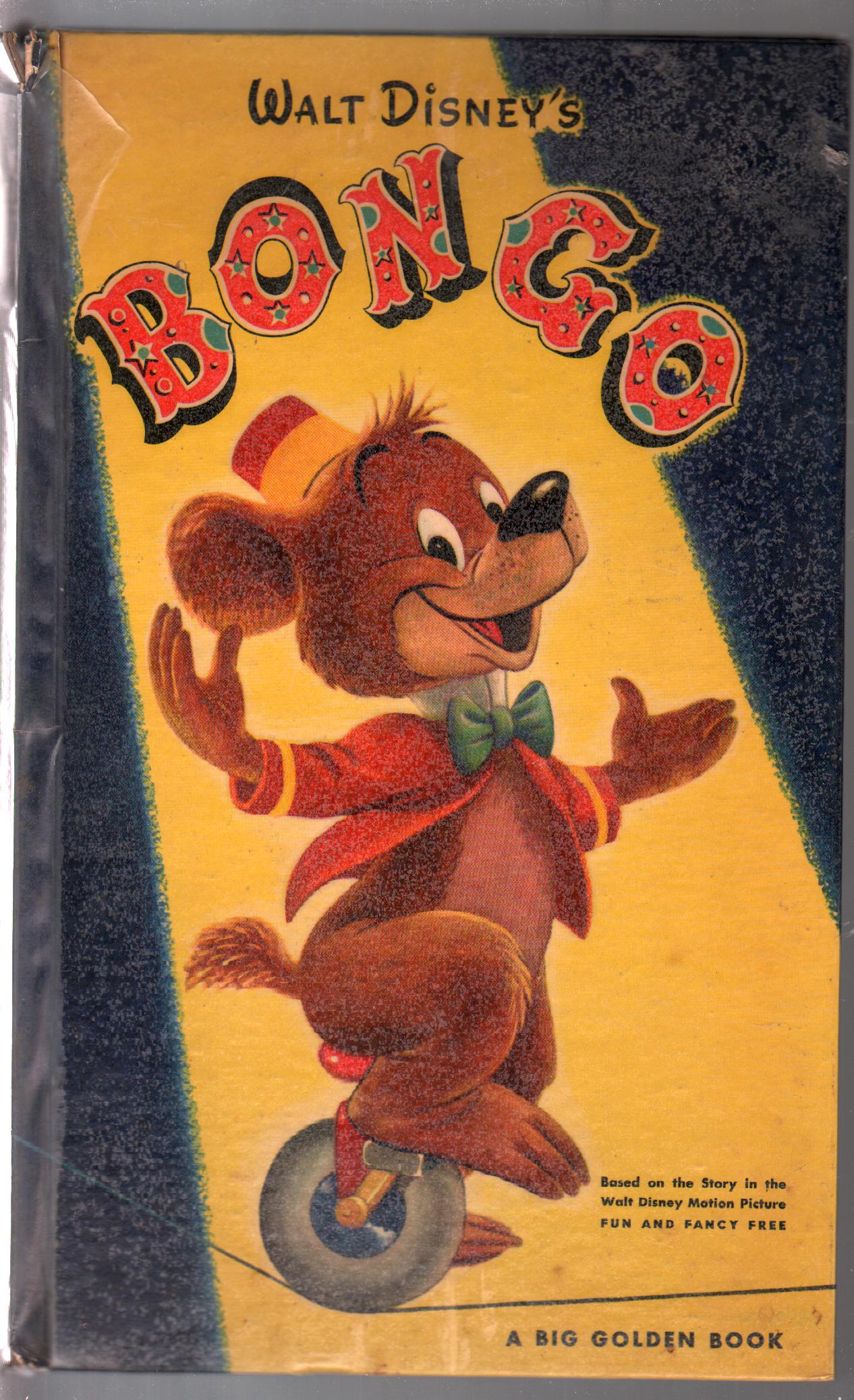 Bongo 1947 Big Golden Book Walt Disney Fun Fancy Free Vg 1947 Comic Dta Collectibles