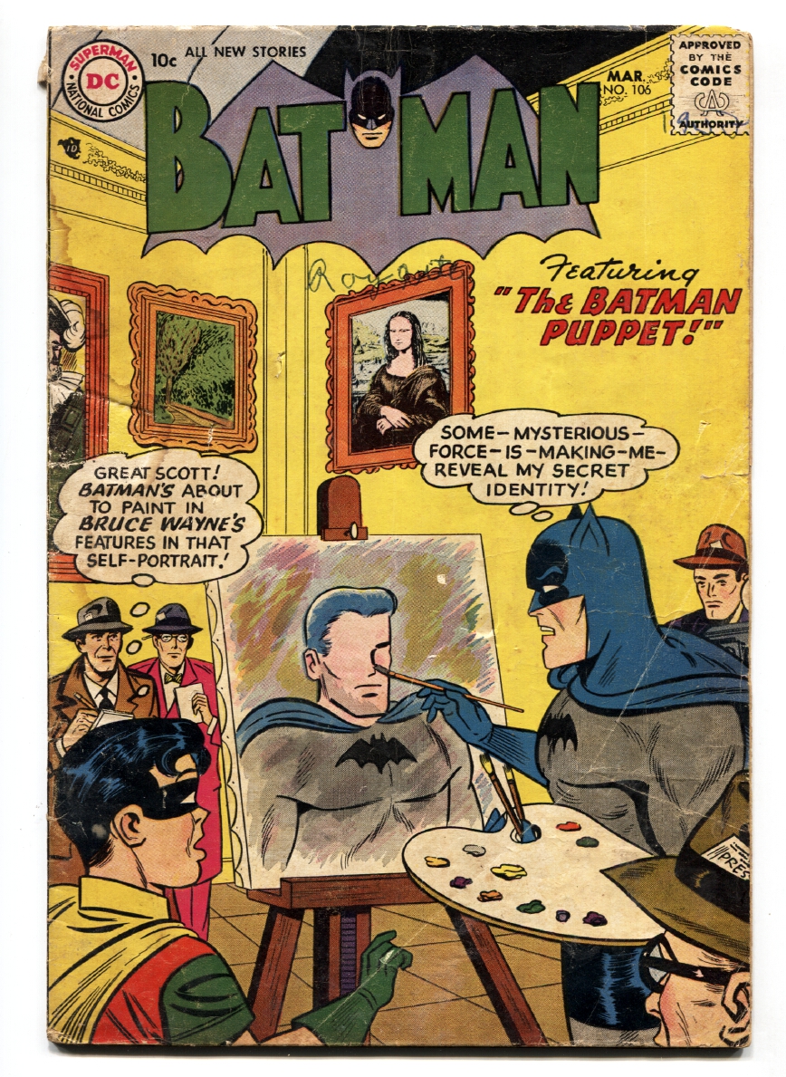 Batman #106 1957- comic book- Mona Lisa cover- DC Silver Age G: (1957)  Comic | DTA Collectibles