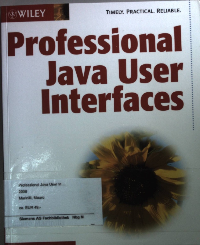 Professional Java User Interfaces. - Marinilli, Mauro