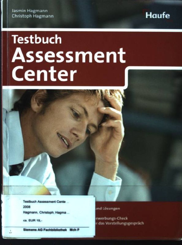 Testbuch Assessment Center - Hagmann, Christoph und Jasmin Hagmann