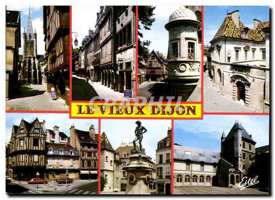 Carte Postale Moderne Dijon Cote D Or L Angle Des Rues De La Chouette Et Verrerie Manuscrito Cpaphil