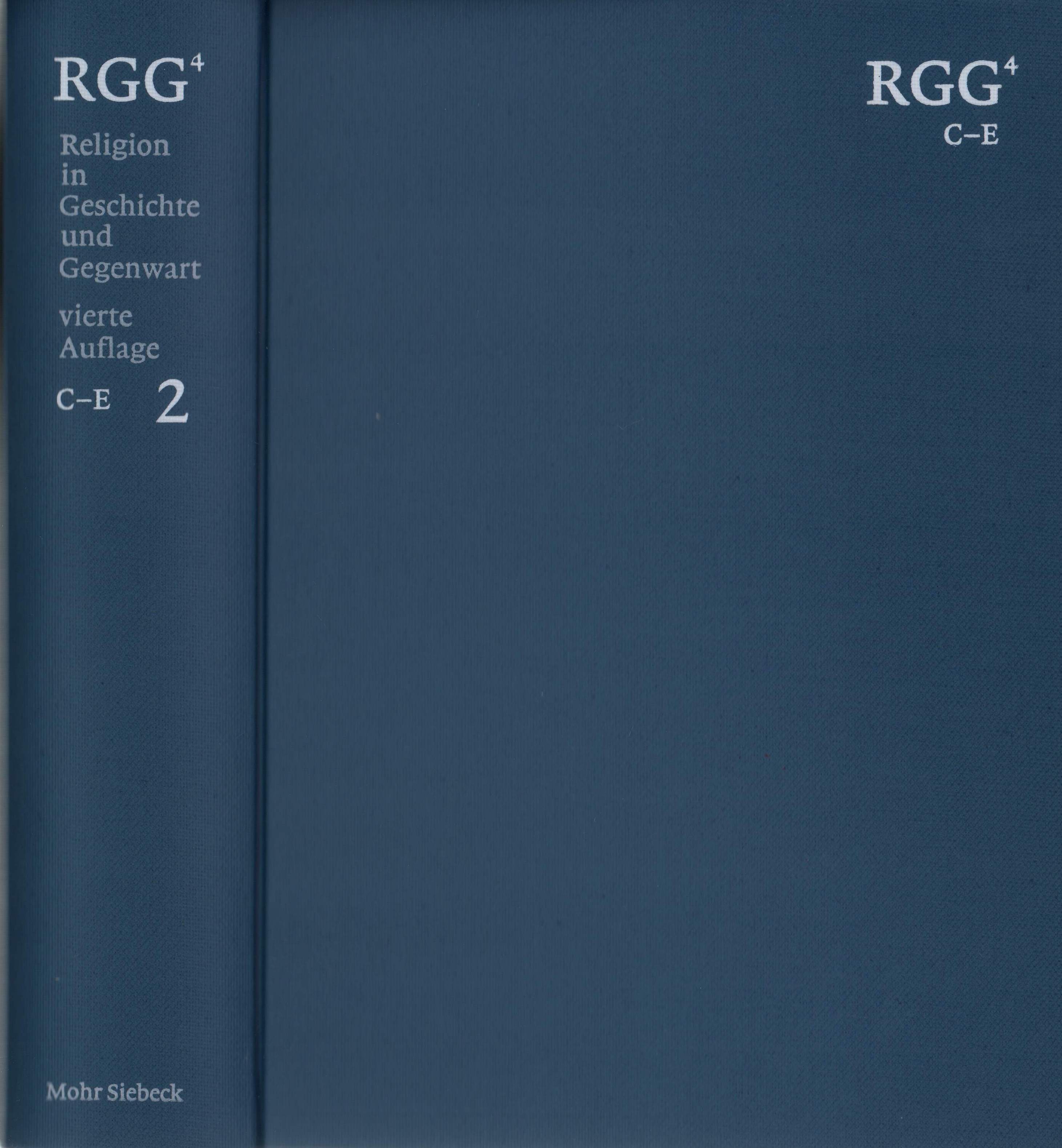 Religion in Geschichte und Gegenwart (RGG). BAND 2 (von 8 apart): C-E. 4., völlig neu bearb. Aufl. - Betz, Hans Dieter / Browning, Don S. / Janowski, Bernd / Jüngel, Eberhard (HRsg.).