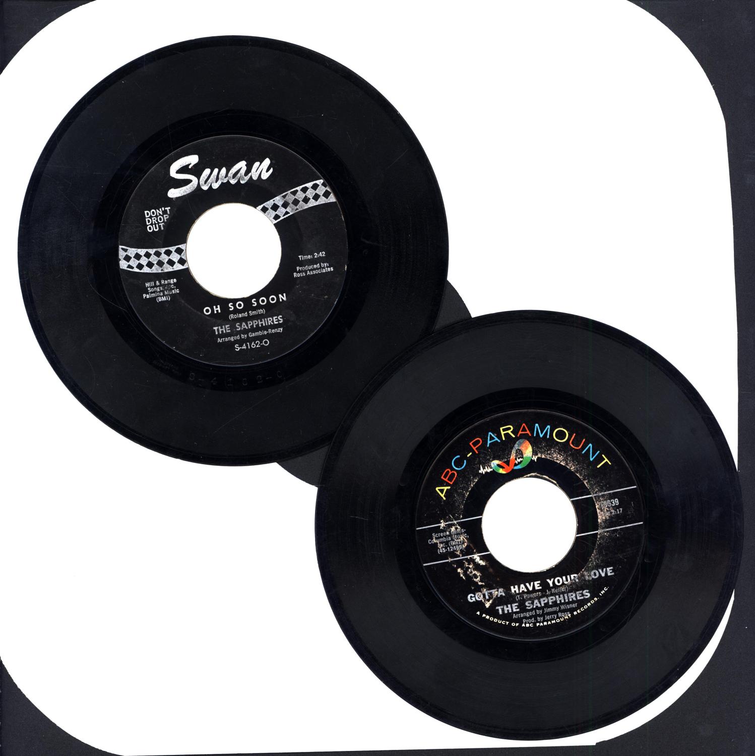 Who Do You Love Oh So Soon And Gotta Have Your Love Gee I M Sorry Baby Pair Of Vinyl 45 Rpm Singles By The Sapphires Very Good No Binding 1963 Who Do You Love Oh So Soon And Gotta Have Your Love Gee I M Sorry Baby Pair Of Vinyl 45 Rpm Singles By The Sapphires Very Good No Binding 1963