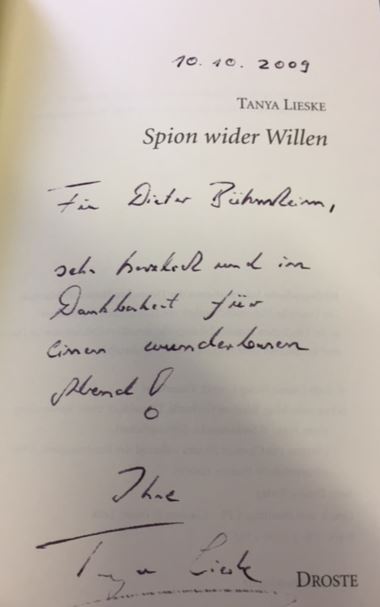 Spion wider Willen. - Lieske, Tanya.