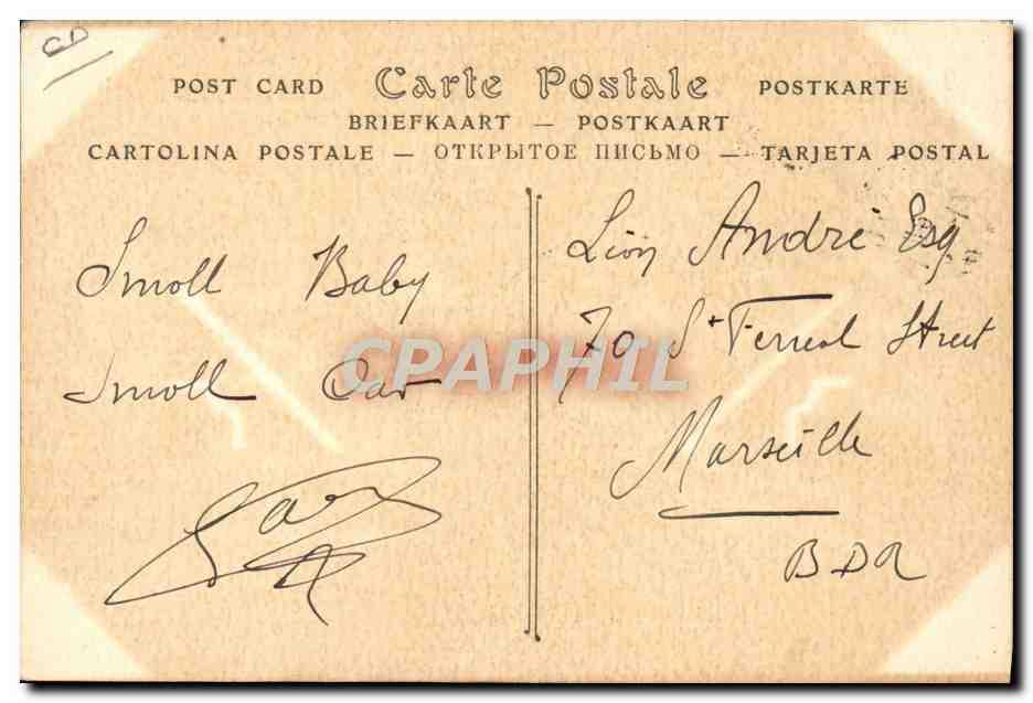 Carte Postale Ancienne Automobile Voiture Cadillac Enfants [ ]