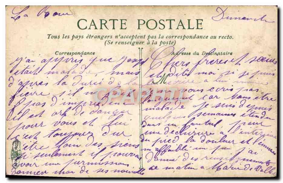 Carte Postale Ancienne Remorqueur de Secours Bateau: Manuscript / Paper ...