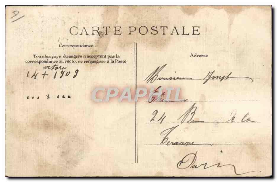 Carte Postale Ancienne Le four chauffe Boulangerie: Manuscript / Paper ...