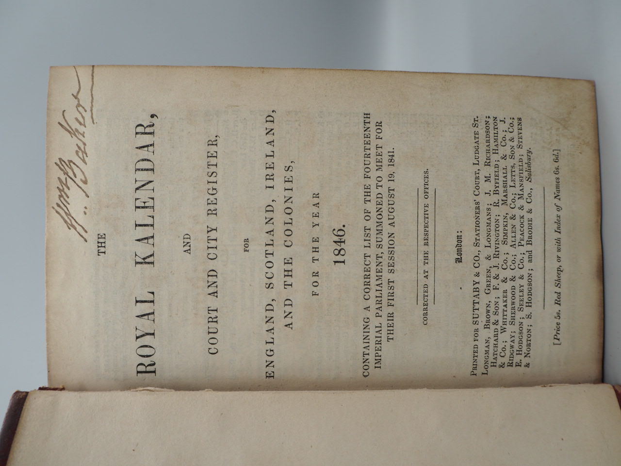 The Royal Kalendar, and Court and City Register, for England, Scotland