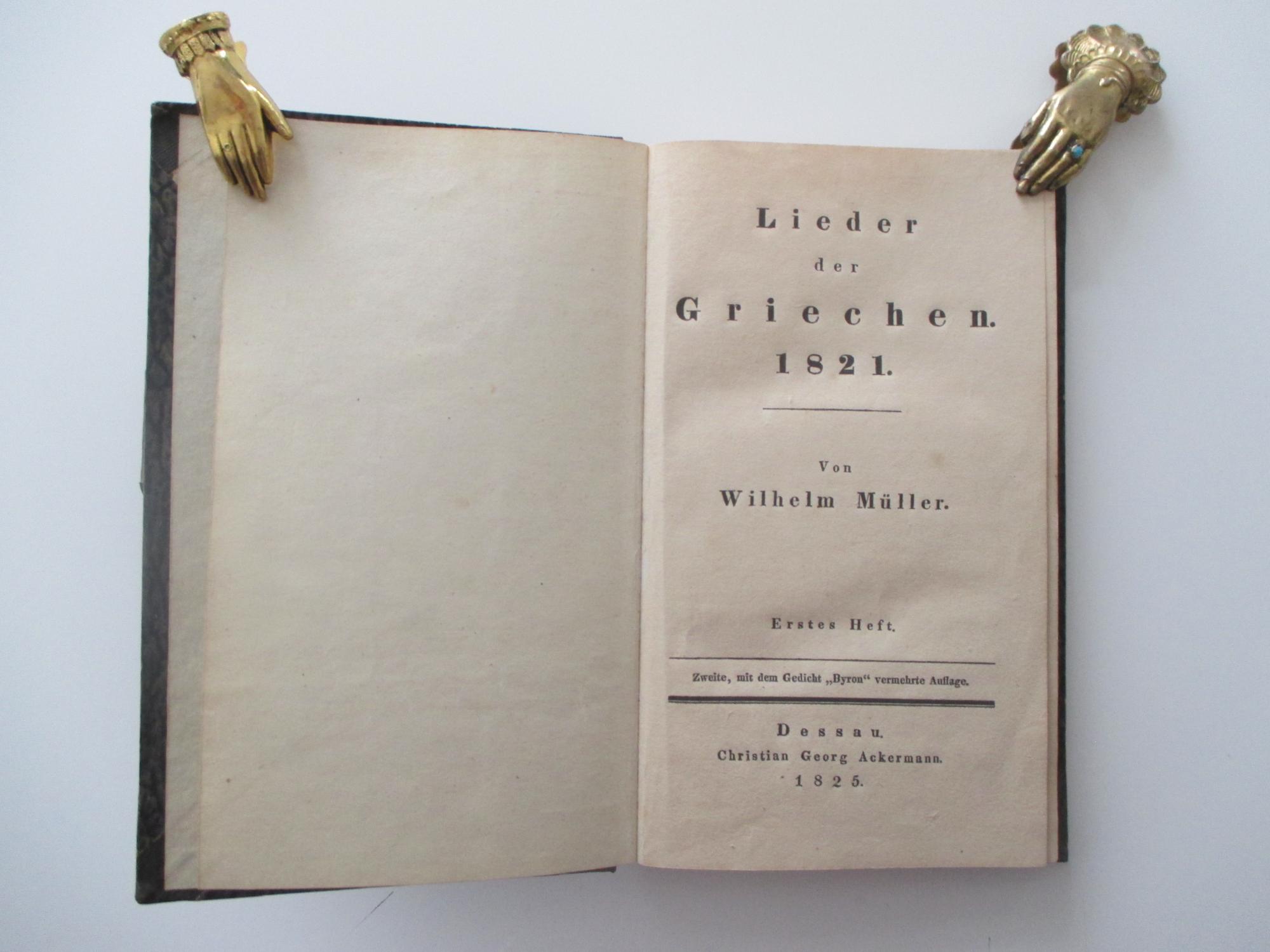 Lieder der Griechen - Neues Lieder der Griechen - Neueste Lieder der Griechen. - Literatur - Müller, Wilhelm