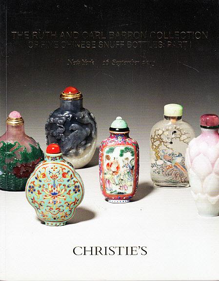 The Ruth and Carl Barron Collection of Fine Chinese Snuff Bottles: Part I Christie's [Fine] [Softcover]