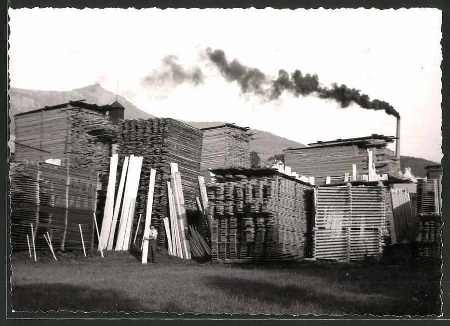 Fotografie Franz Geiger Munchen Pasing Ansicht Lam Bayerischer Wald Sagewerk Bohlen Lagern Vor Weiterverarbeitung Fotografie Bartko Reher