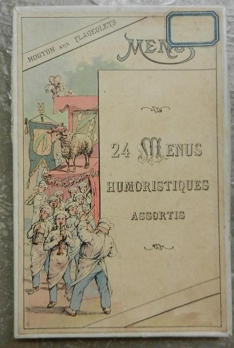 24 menus humoristiques assortis. Anonyme [Bon] [Couverture rigide]