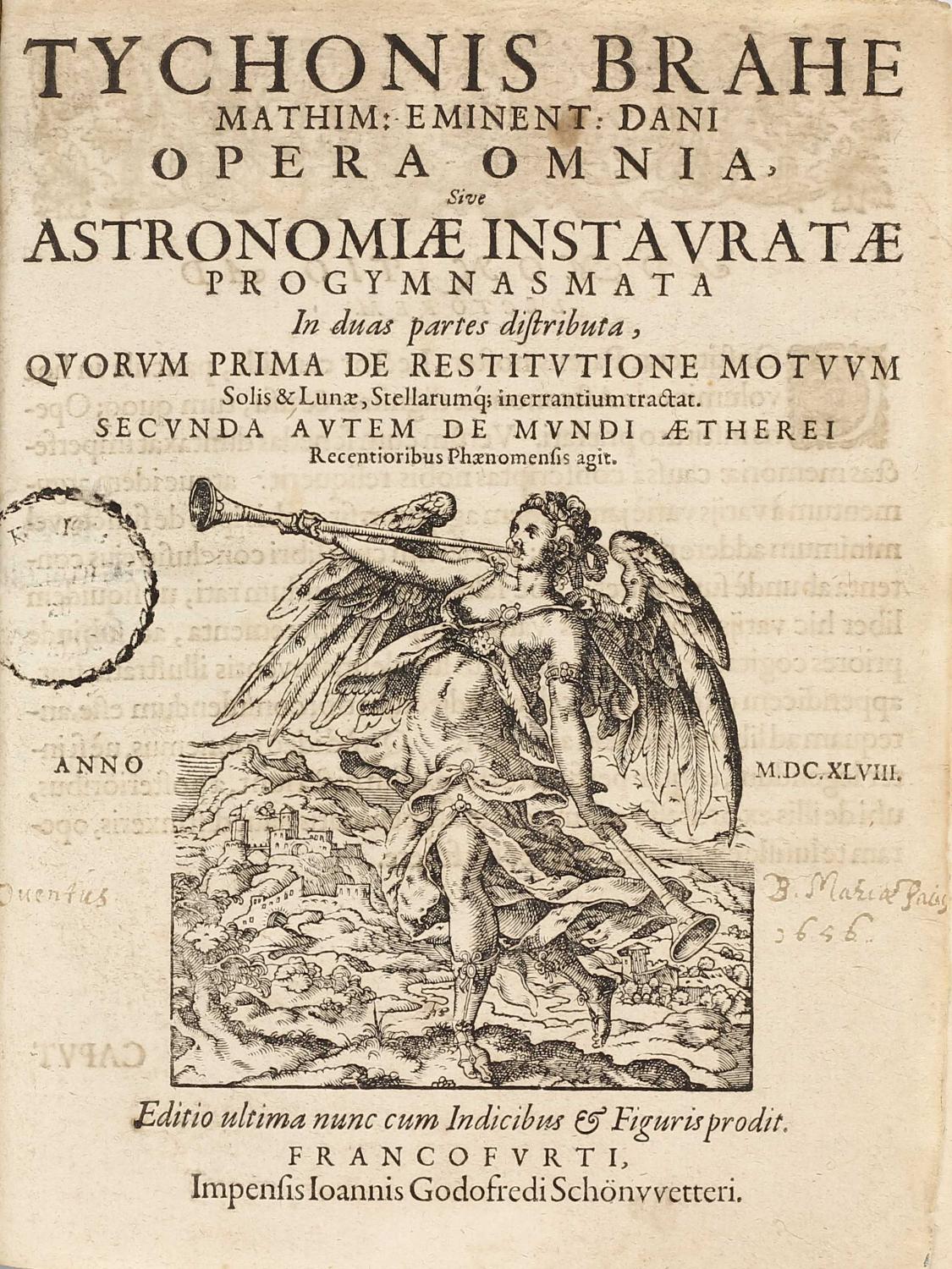 Opera omnia, sive astronomiae instauratae progymnasmata in duas partes