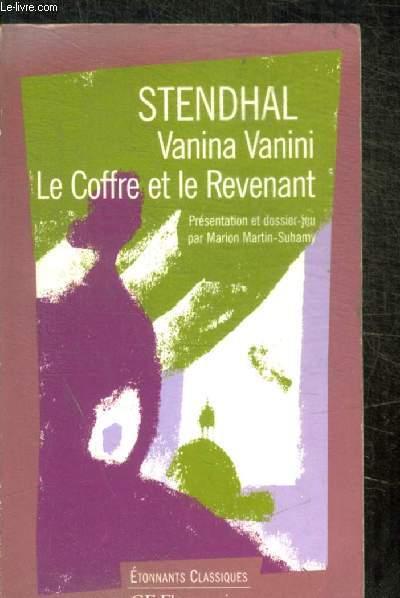 VANINA VANINI - LE COFFRE ET LE REVENANT - STENDHAL