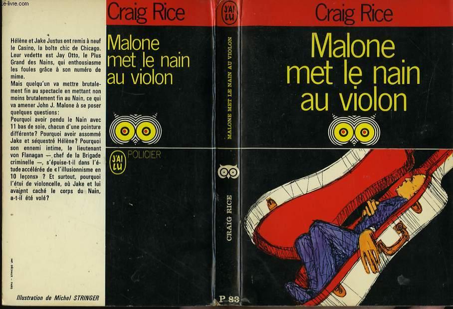 MALONE MET LE NAIN AU VIOLON (The big midget murder) by RICE CRAIG: bon ...