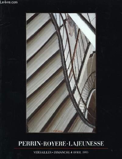 Catalogue de Ventes Aux Enchères d'Importants Tableaux Modernes Abstraits et Contemporains, Sculptures. PERRIN, ROYERE, LAJEUNESSE [Bon] [Couverture