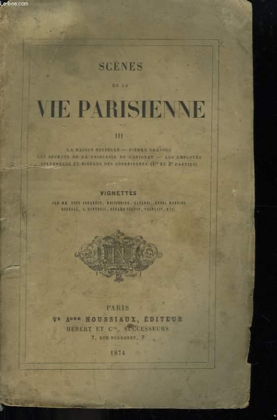 Scènes de la Vie Parisienne. TOME III by BALZAC H. de: bon Couverture ...