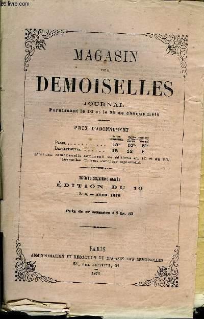 Magasin des Demoiselles. N°4 - 32ème année : Les familles historiques de France, par Les De La Rochefoucauld, par Genevay - L'Exposition de Philadelp