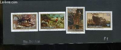 Collection De 4 Timbres Poste Neufs De Republique Rwandaise 50e Anniversaire De L O I T Reproduction De Tableaux By Timbre Poste Art Nbsp Nbsp Print Nbsp Nbsp Poster Le Livre