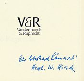 Geschichtsdichtung. Sammlung Vandenhoeck - Hinck, Walter