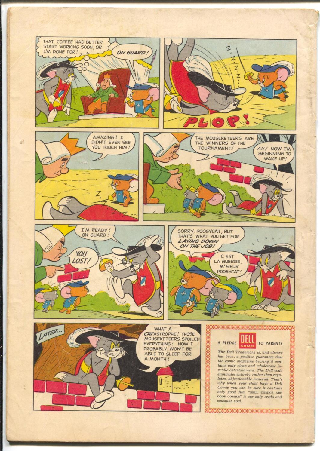 Two Mouseketeers-Four Color Comics #642 1955-Dell-M-G-M cartoon-VG: (1955)  Comic | DTA Collectibles