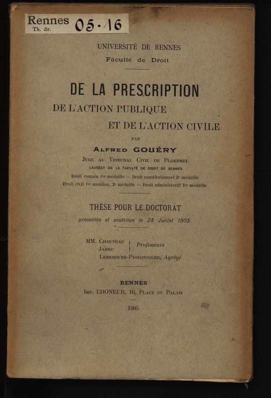 prescription action publique c est quoi