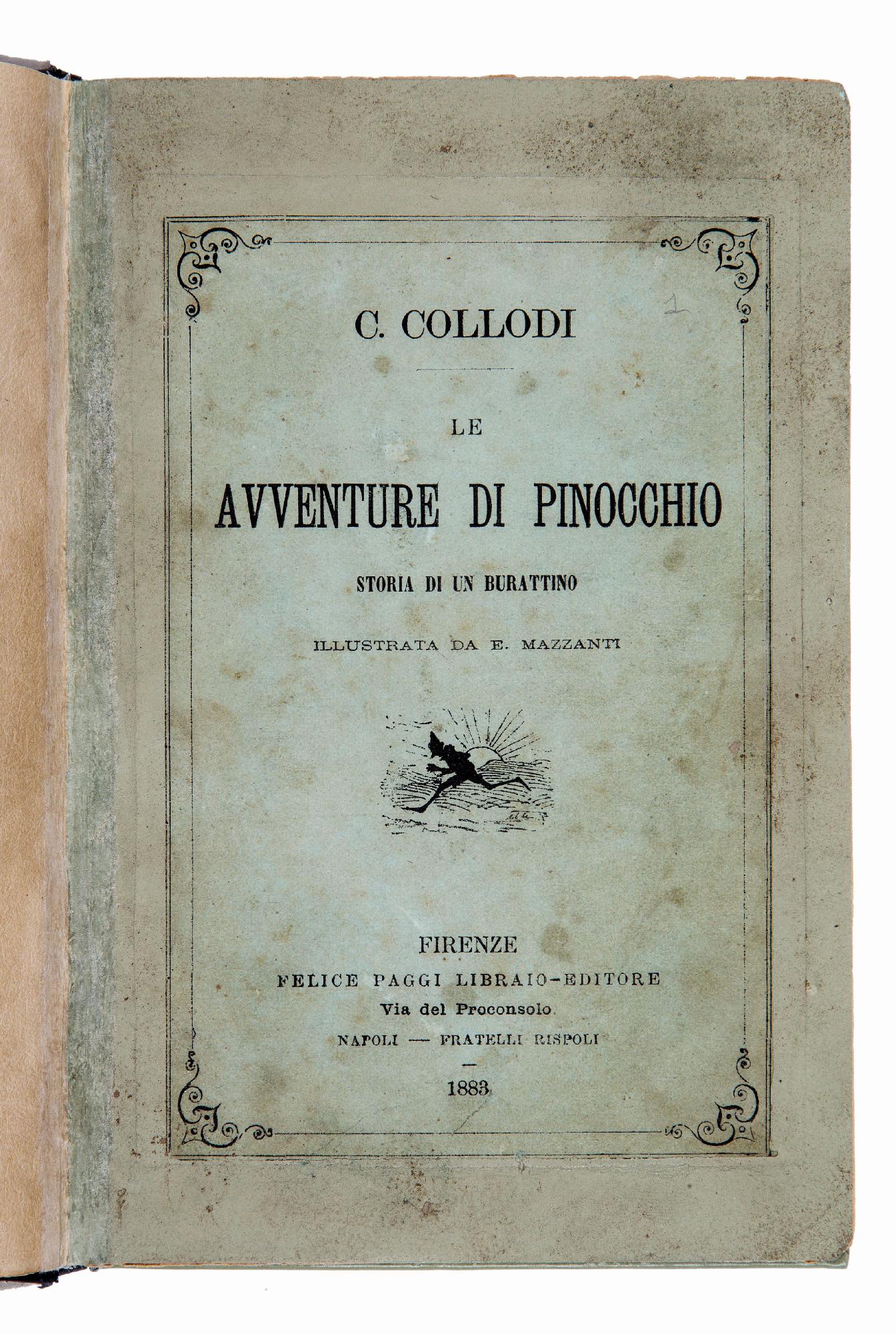 Collodi Carlo : Le avventure di Pinocchio. Storia di un burattino.  Illustrata da E. Mazzanti - Asta Libri