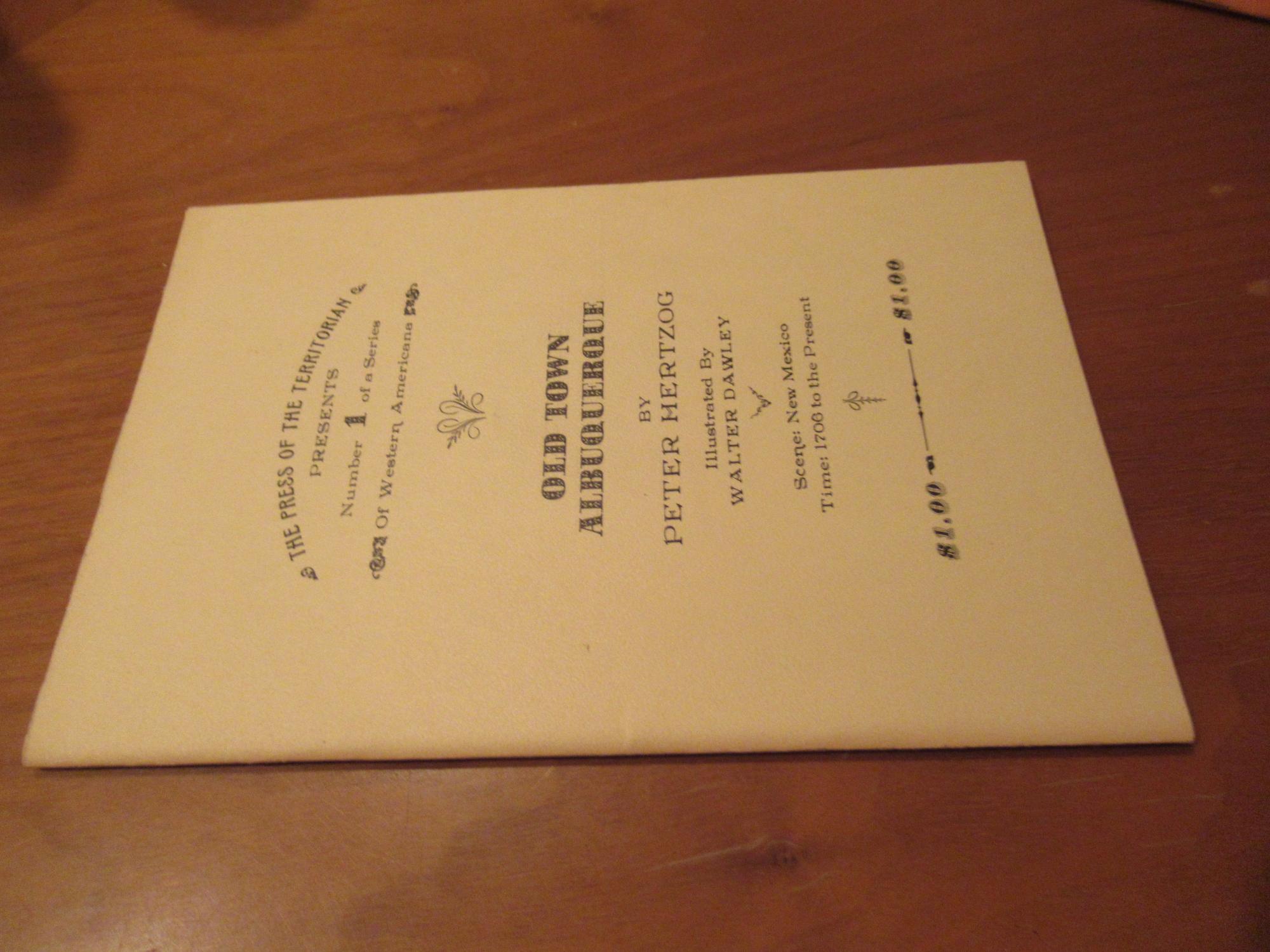 Old Town Albuquerque by Hertzog, Peter; Illustrated By Walter Dawley