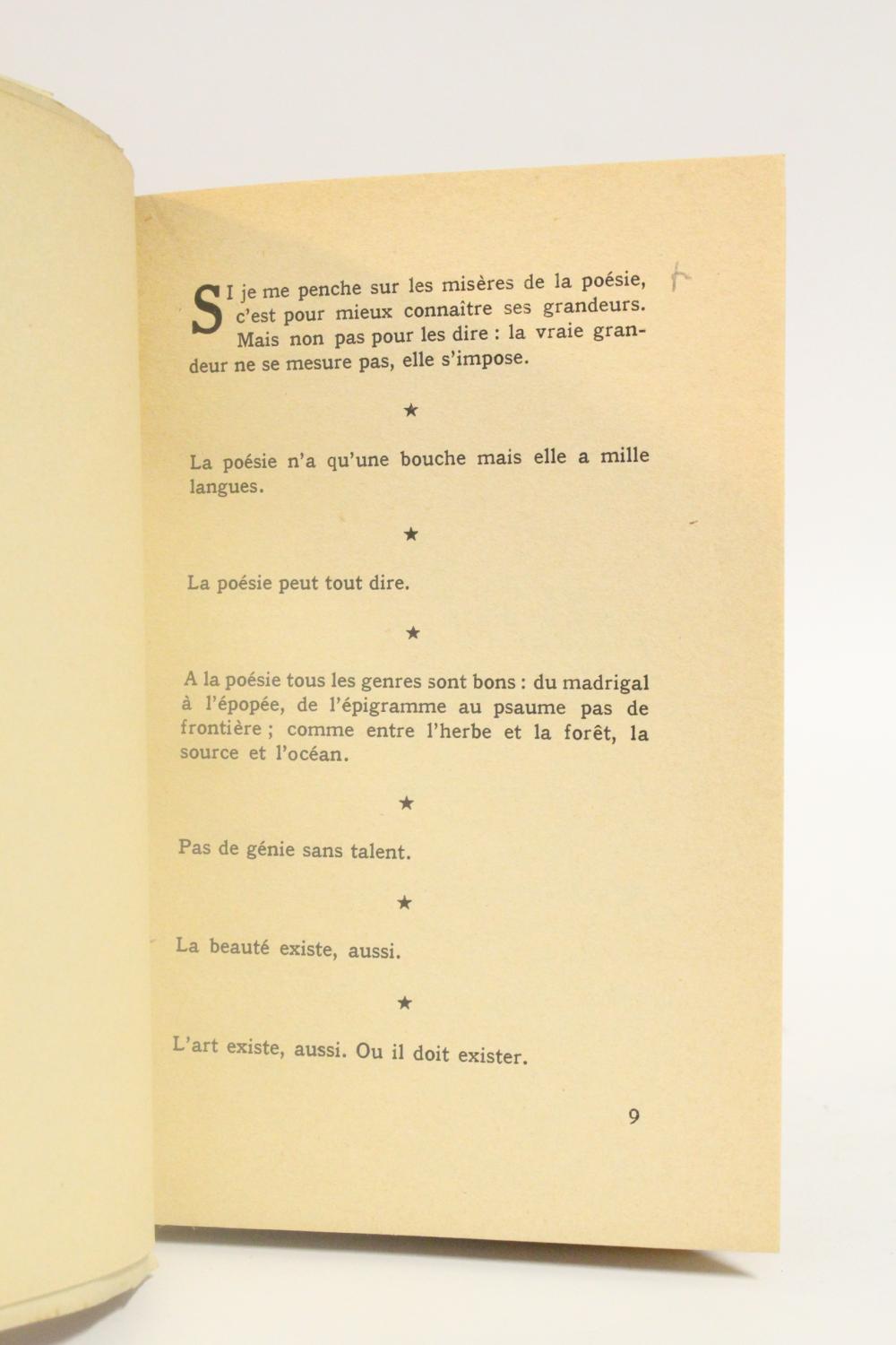 Misères de notre poésie by AUDISIO Gabriel: couverture souple (1943 ...