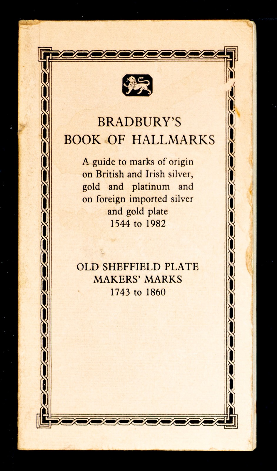 Silver hallmarks sheffield IDENTIFICATION GUIDES
