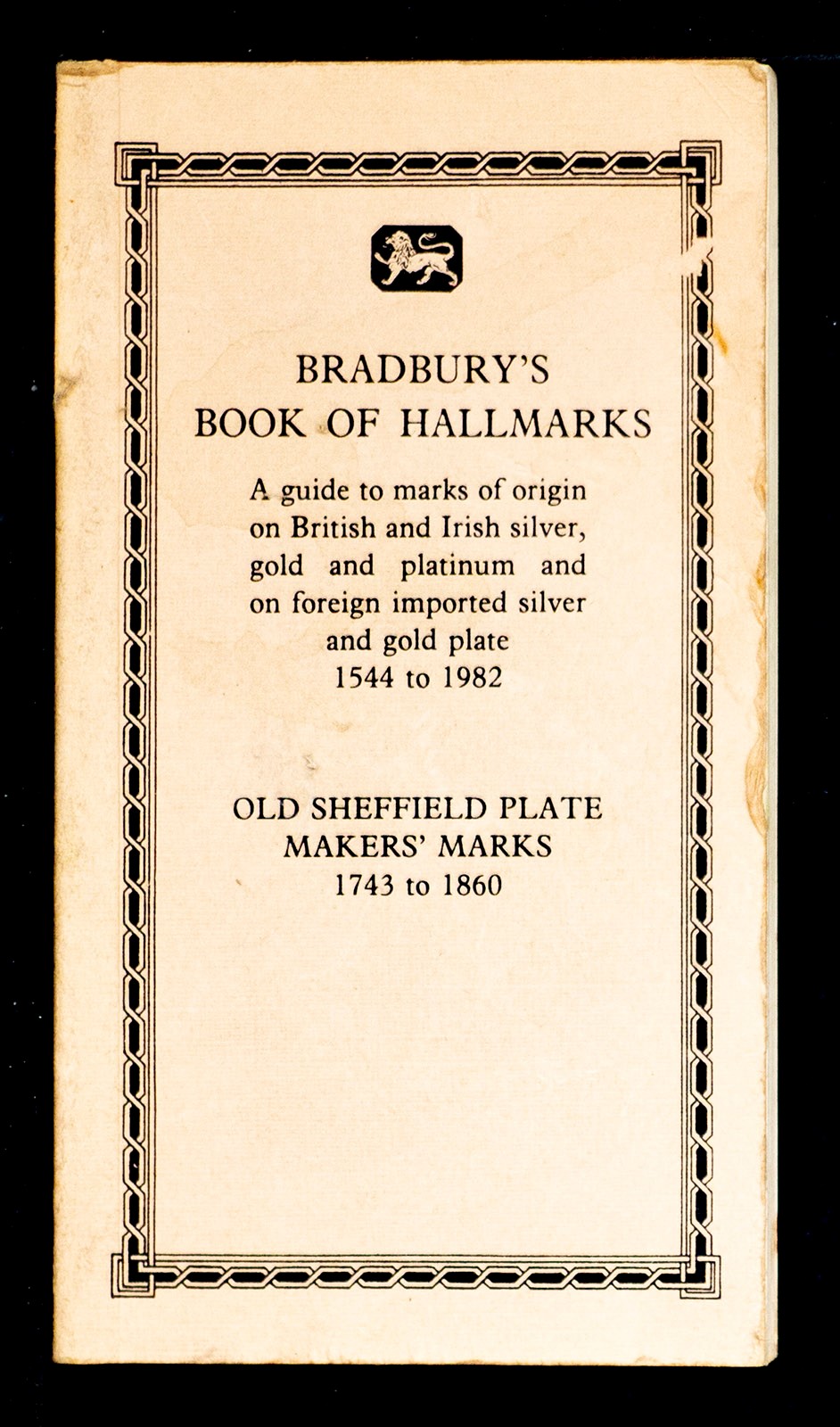 Silver hallmarks sheffield IDENTIFICATION GUIDES