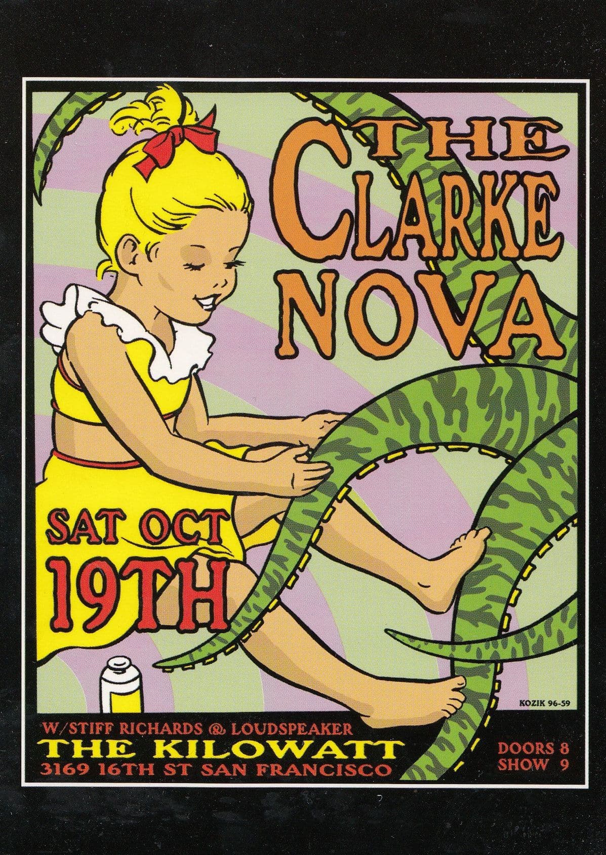Frank Kozik The Clarke Nova Live at San Fransisco Kilowatt