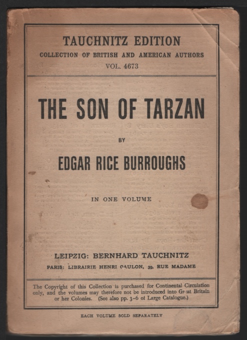 Son of Tarzan, The. - Burroughs, Edgar Rice