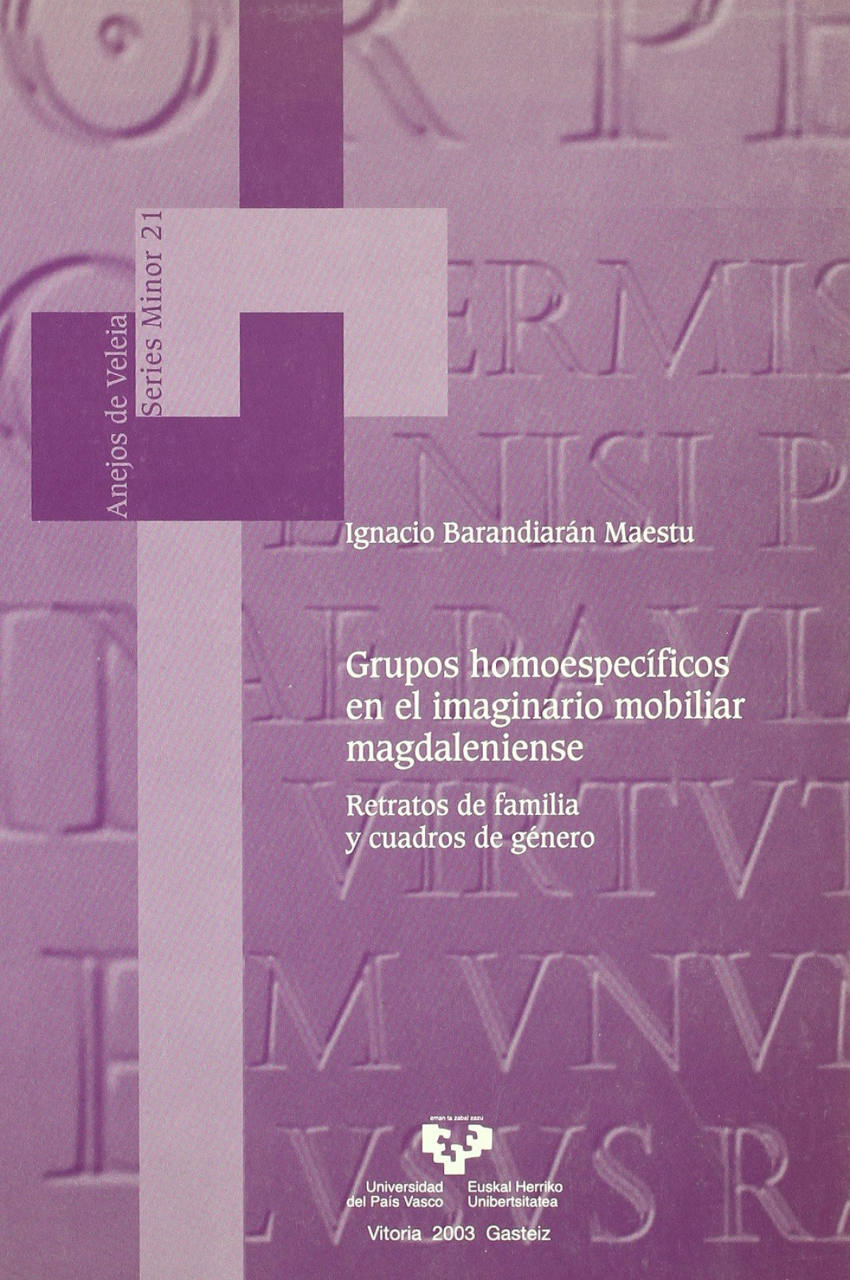 Grupos homoespecíficos en el imaginario mobiliar magdalenien - Barandiarán Maestu, Ignacio