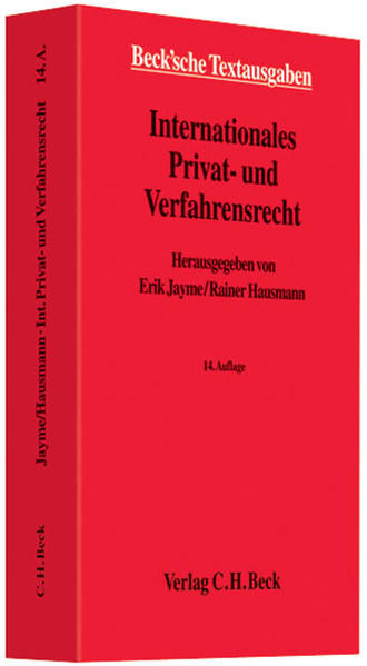 Internationales Privat- und Verfahrensrecht: Rechtsstand: 1. Oktober 2008 Rechtsstand: 1. Oktober 2008 - Jayme, Erik und Rainer Hausmann