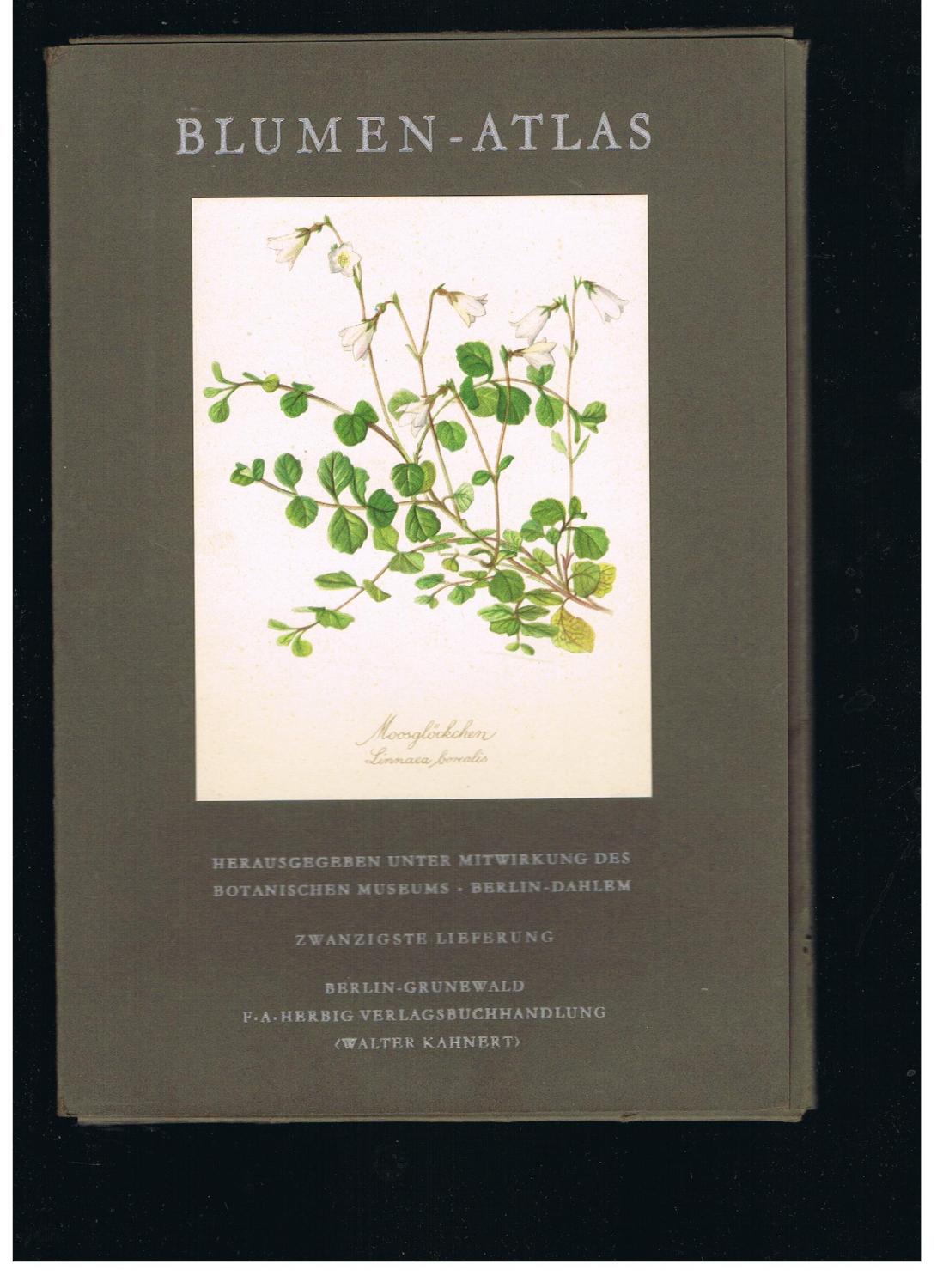BlumenAtlas Herausgegeben unter Mitwirkung des Botanischen Museums