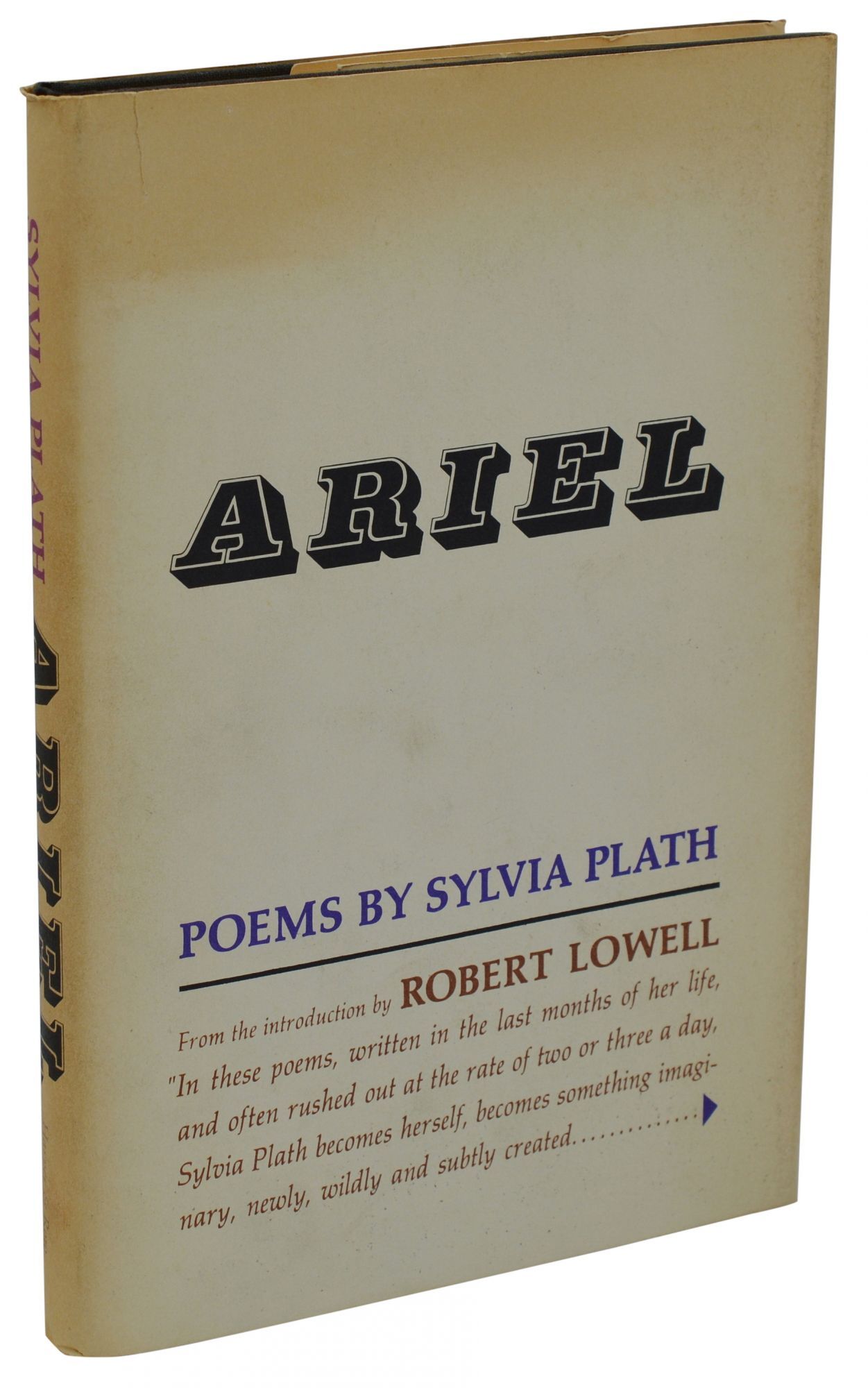 Ariel von Plath, Sylvia: Very Good (1966) First American Edition ...
