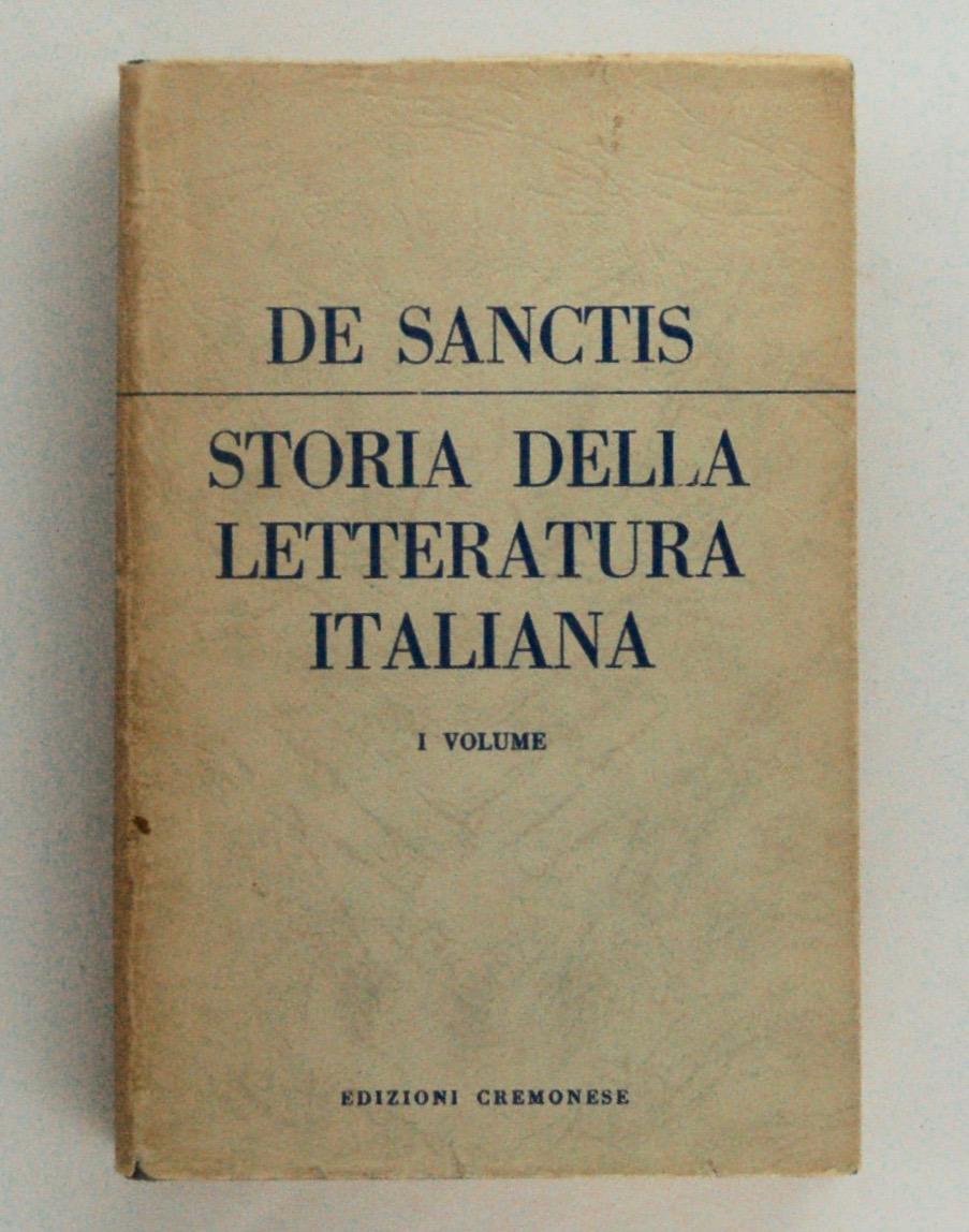 Storia della letteratura italiana (II volumi) da Francesco De Sanctis: in  ottime condizioni Rilegato (1957)