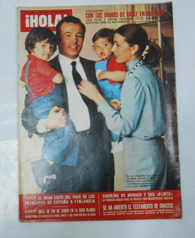 REVISTA ¡ HOLA ! Nº 1608. 21 DE JUNIO DE 1975. DUQUES DE CADIZ. TDKR22:  Magazine / Periodical | TraperíaDeKlaus