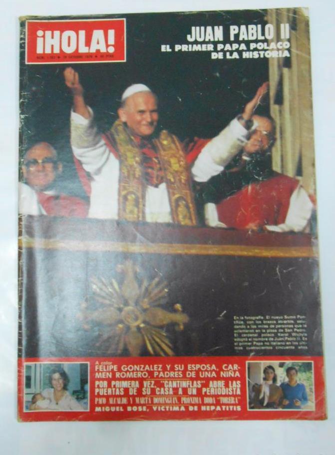 REVISTA HOLA Nº . OCTUBRE 1978: JUAN PABLO II EL PRIMER PAPA POLACO DE  LA HISTORIA. TDKR22: Magazine / Periodical | TraperíaDeKlaus