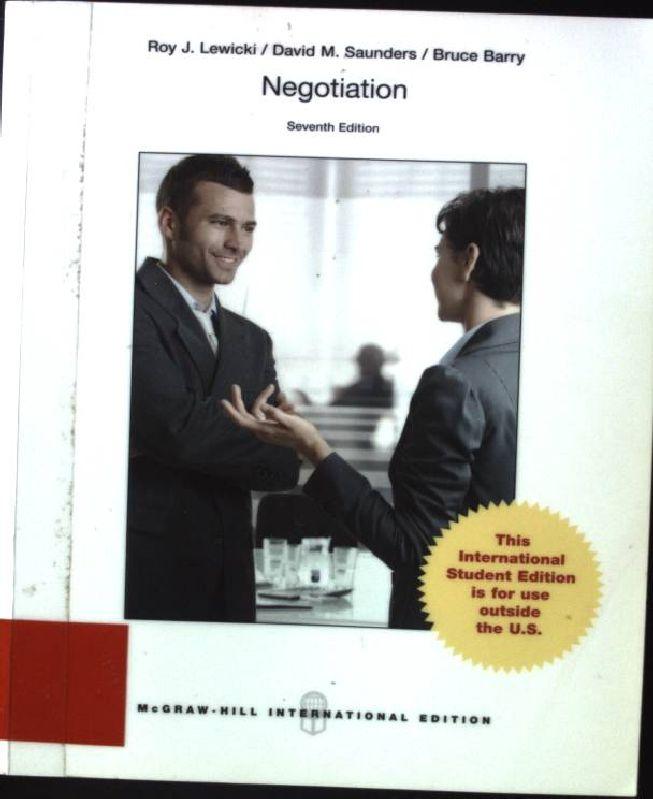 Negotiation - Lewicki, Roy j., David M. Saunders and Bruce Barry