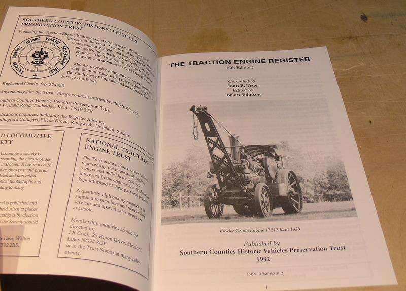 The Traction Engine Register by John B True: Very Good Soft cover (1992 ...
