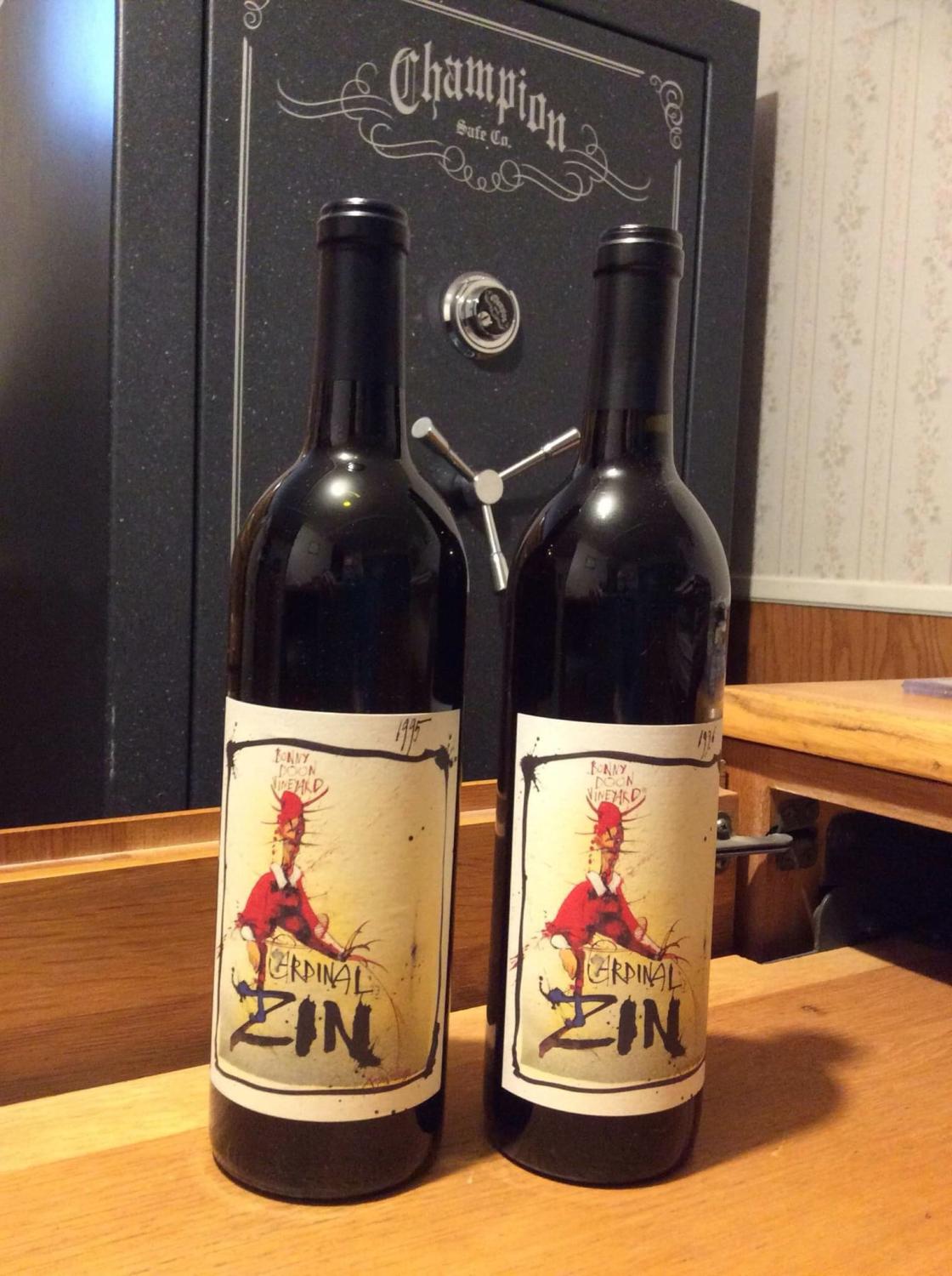 Ralph Steadman / Boony Doon / Randall Grahm Wine Labels: CARDINAL ZIN, 1995 & 1996 Ralph Steadman; Randall Grahm [Très bon]