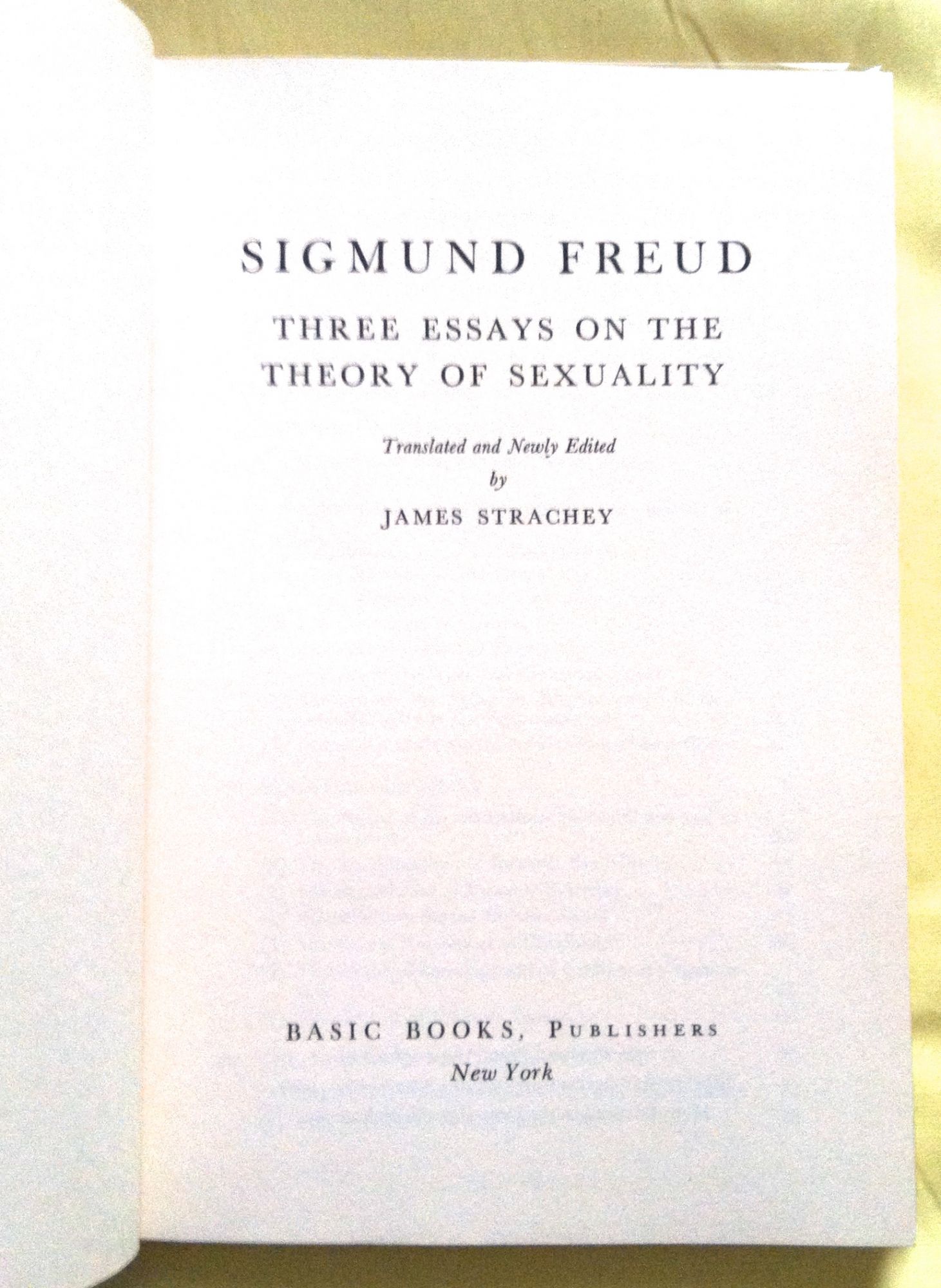 three essays on the theory of sexuality citation