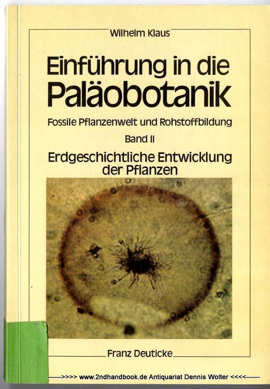 Erdgeschichtliche Entwicklung der Pflanzen - Klaus, Wilhelm (Verfasser)