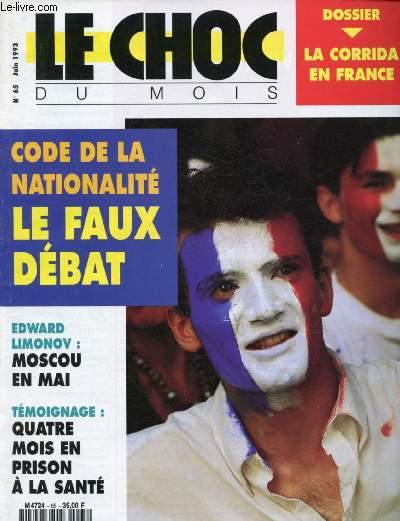 Le choc du mois n°65 - Juin 1993 by Gofman Patrick, Bostan Pierre ...