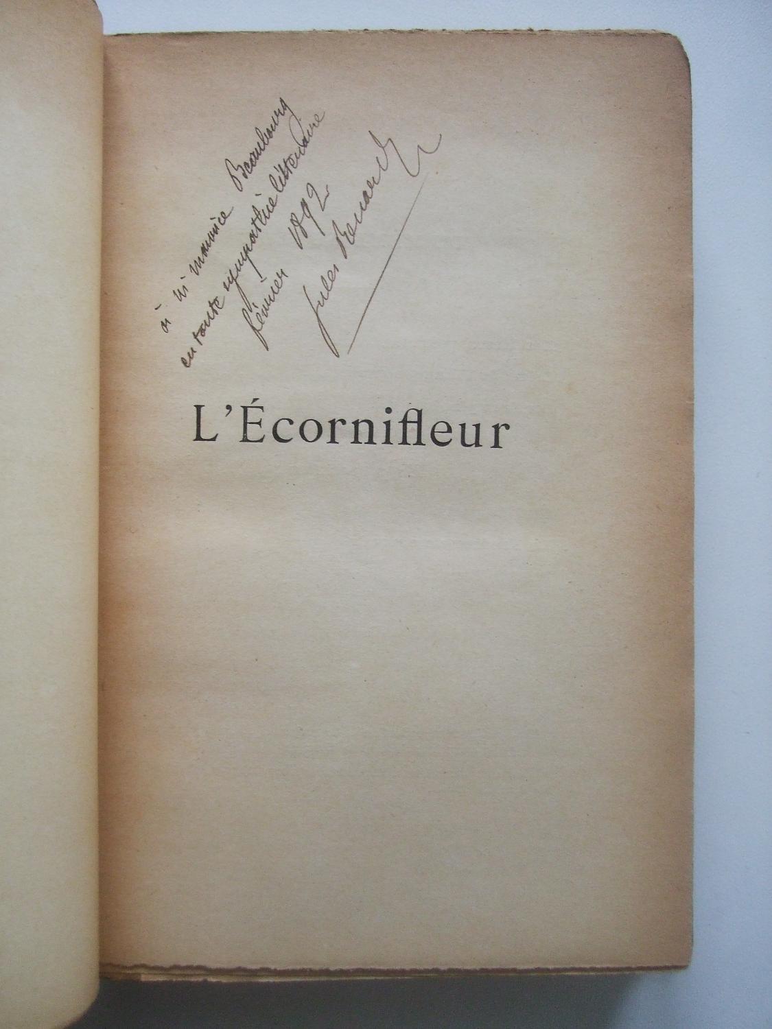 L'écornifleur by RENARD Jules: Bon Couverture rigide (1892) Edition ...