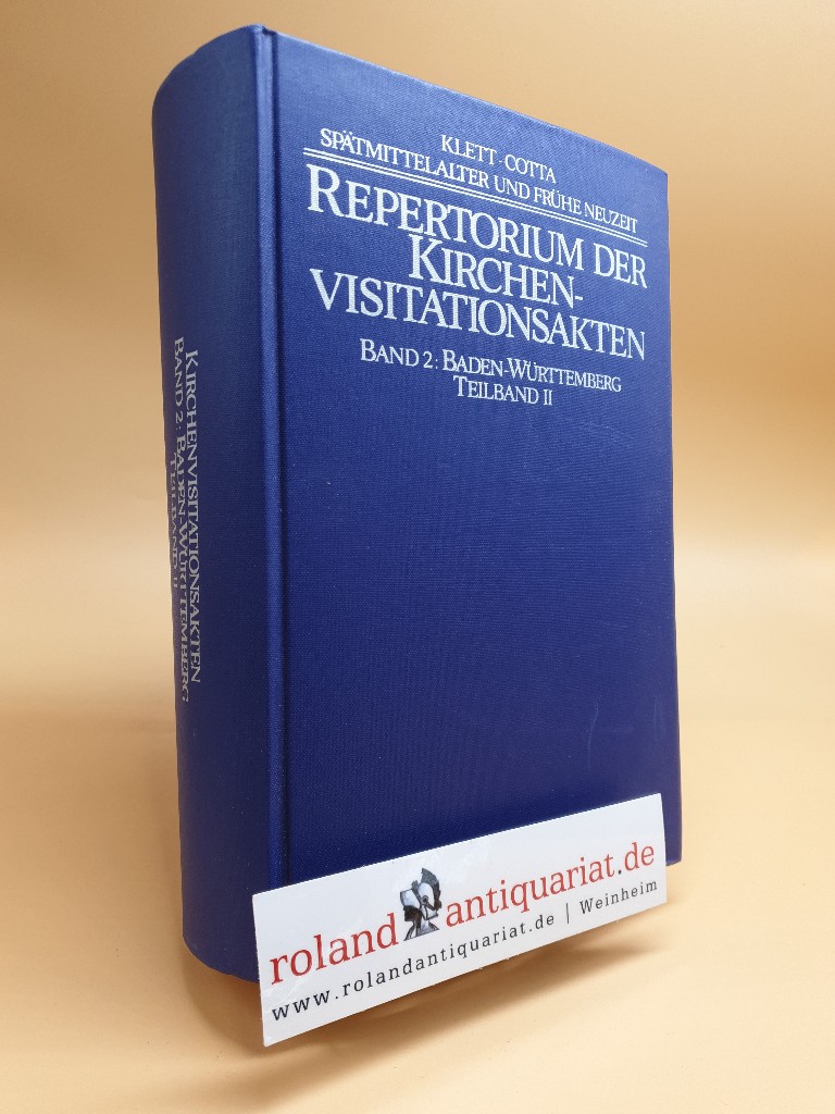Repertorium der Kirchenvisitationsakten aus dem 16. und 17. Jahrhundert in Archiven der Bundesrepublik Deutschland. Hg. von Ernst W. Zeden.