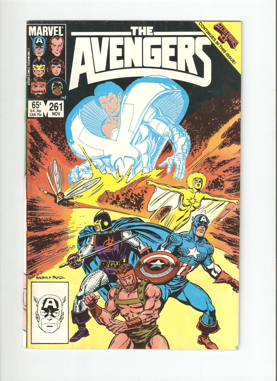 The Avengers Comic Book #261 Marvel Comics1985 NEAR MINT NEW UNREAD