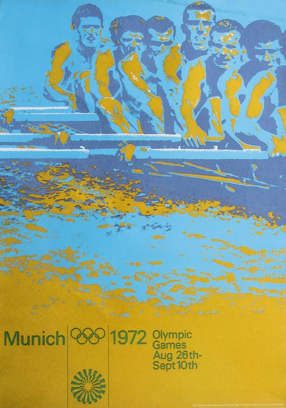 Olympische Spiele München 1972 Wettkampf Werbeplakat Kunstdruck Plakatwelt 674 